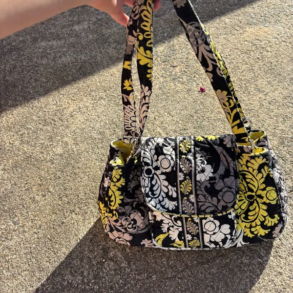 Vera Bradley Paisley Kiss Lock Dome Handbag Purse Baroque - Image 3