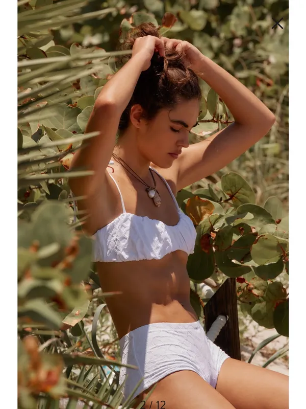 free-est by Free People Perri Jacquard Bikini Top $108 - Image 3