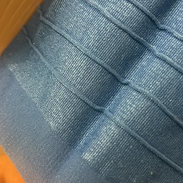 90’s vintage 2 piece Bebe’s blue bandage skirt crop top (photo-2016) - Image 5