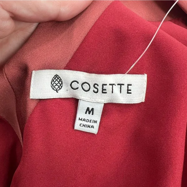 COSETTE Gabrielle silk dress rosewood sz M Garmentory‎ - Image 5