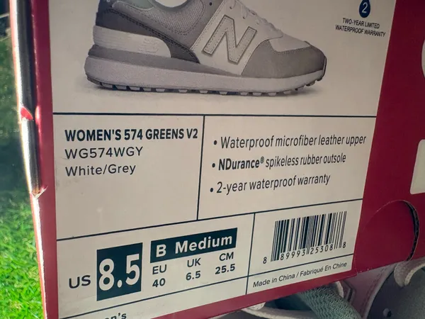 New Balance Neutral Cream, gray, sea foam and white 574 Sneakers - Image 7