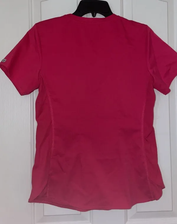 MedCouture Pink Scrub Top - Image 2