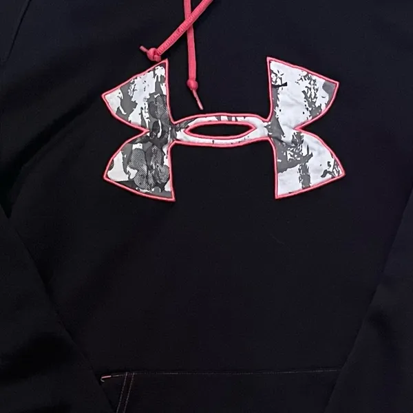 Under Armour Black Hoodie with Pink Accents - Image 2