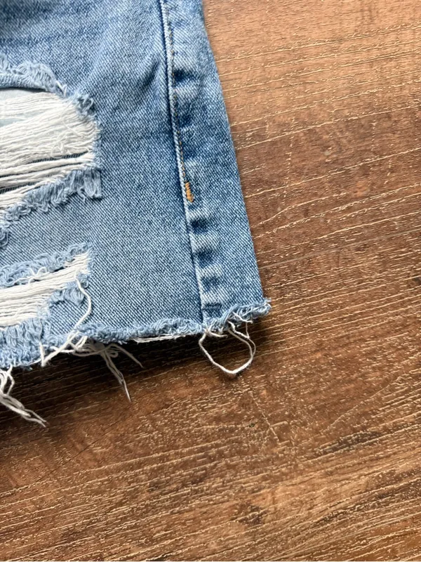 PacSun Ultra High Rise Distressed Denim Shorts Women’s Size 23 Y2K - Image 2