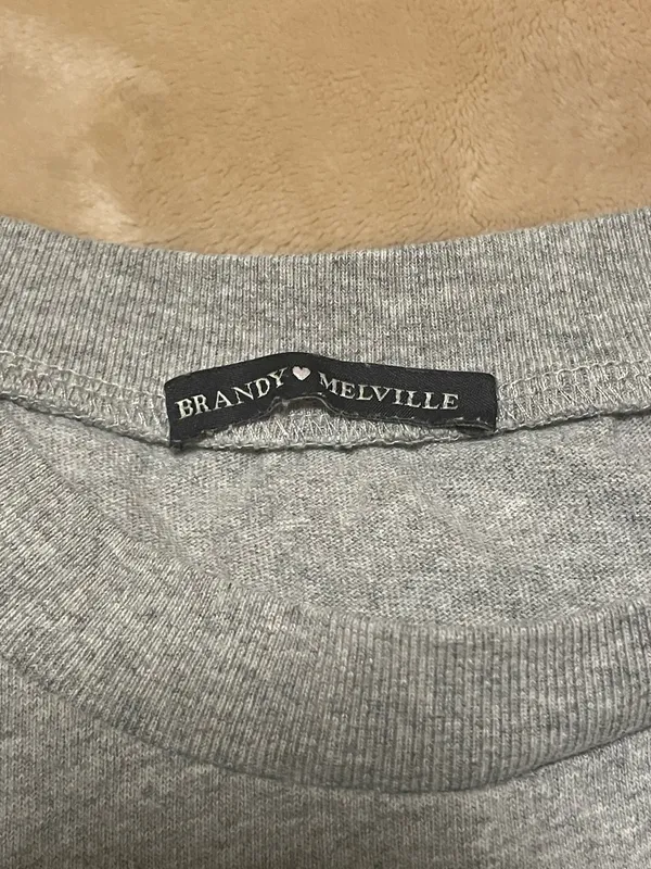 Brandy Melville Grey Malibu Top - Image 2