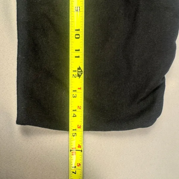 Champion Womens Ribbed Tube Top Black Bandeau Logo Patch‎ XL W6028 NEW - Image 5
