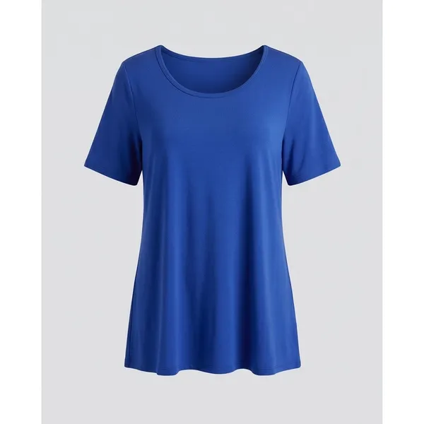 LulaRoe Womens Blue Short Sleeve Tee - Image 4