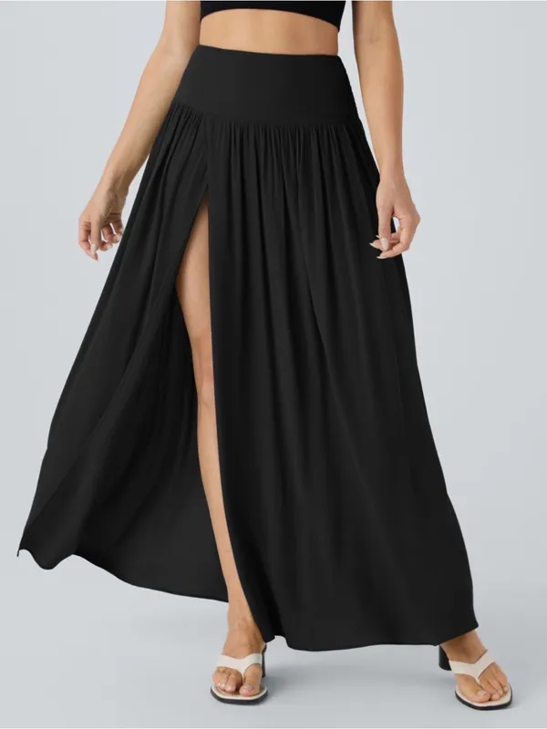 Halara Breezeful Split 2 in 1 Flowy Quick Dry Maxi Casual Skirt size Large - Image 2