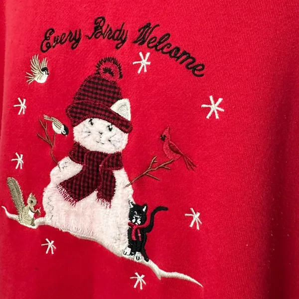 Vintage Kitty Christmas Sweatshirt - Image 9