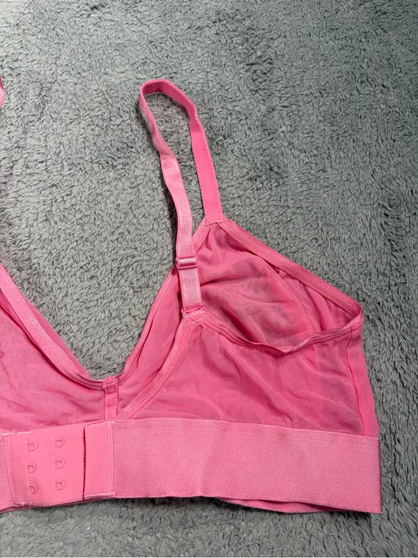 Parade Pink Wireless Mesh Bralette XL - Image 7