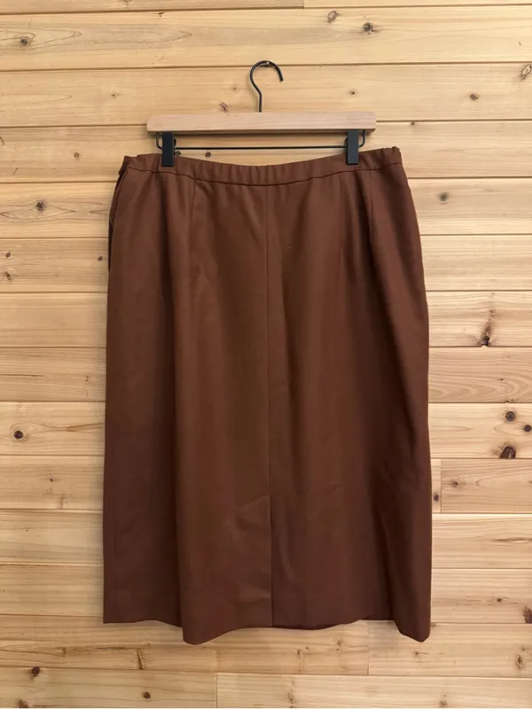 Vintage NWT Pendleton Large Wool Camel Midi Skirt Fall Cottagecore Deadstock - Image 7