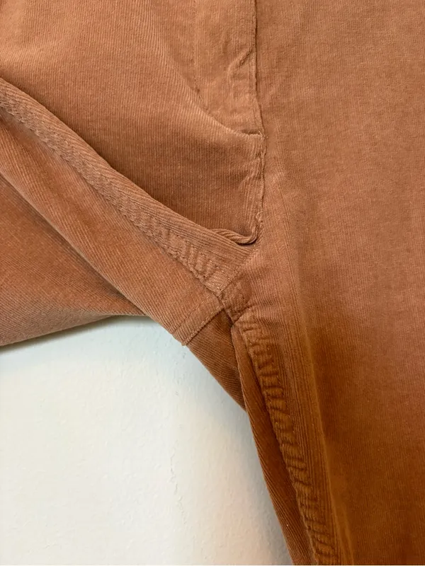 Marks & Spencer Collection Corduroy Straight Leg Pants Golden Tan US 8 - Image 6