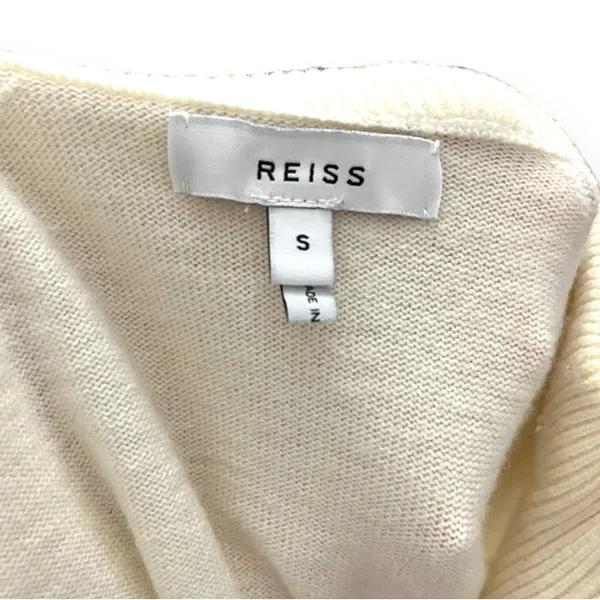 Reiss Cashmere Blend Quarter-Zip Sweater Size Small - Image 2