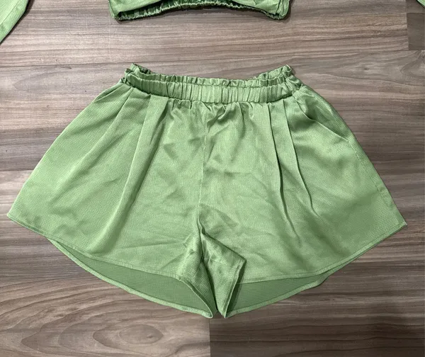 Boutique Fanco green satin set - Image 3