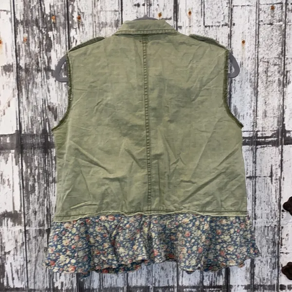 We the free free people military top with floral peplum - Image 6