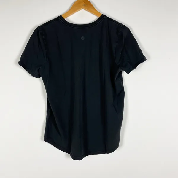 Lululemon Women's Love Crew Neck Short Sleeve Tee Shirt Solid Black Medium - Image 3