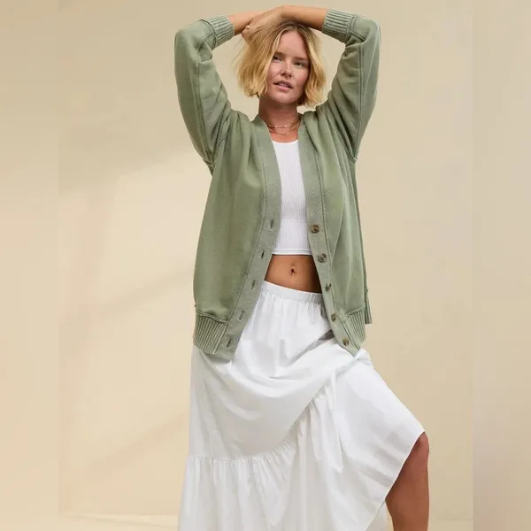 Arie Fleece Cardigan Sweater - Image 5