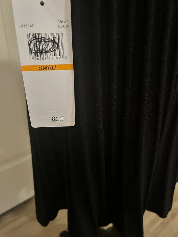 Nina Leonard Black fall pleated evening sweater dress - Image 6