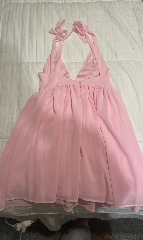 Lucy in the Sky Pink Mini Dress - Image 2
