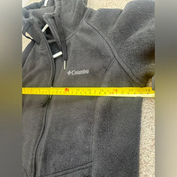 Columbia zip up polar fleece jacket with hood fleece women’s medium - Image 9