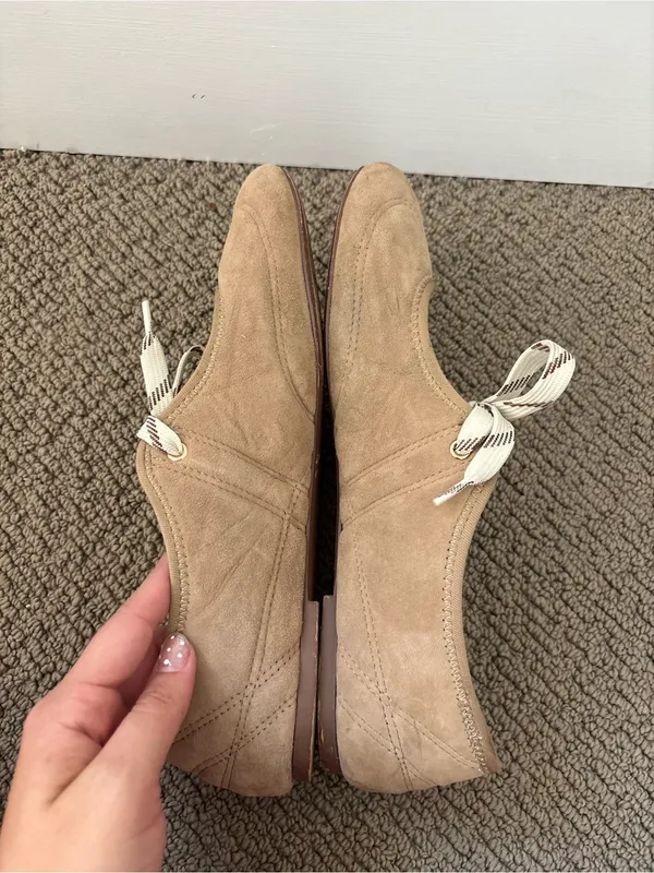 Zara split suede ballet flats - Image 8