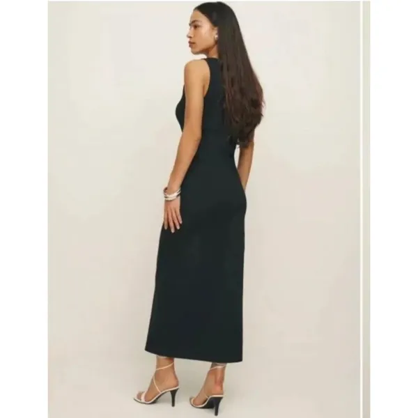 Reformation Bijou Knit tank Dress black small - Image 2