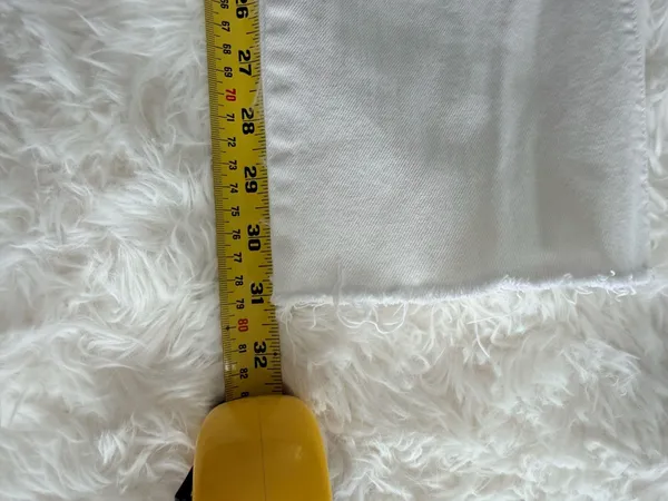 J.Crew Matchstick White Raw Hem Jeans Size 29 Short - Image 4
