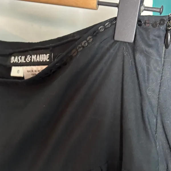 Black Embellished Circle Skirt by Sak & Co. - Image 6
