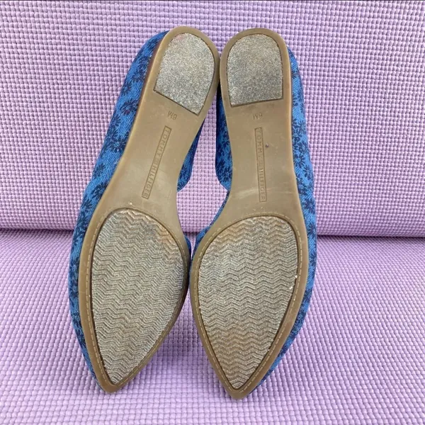Tommy Hilfiger Naria 3 Floral Denim D'Orsay Ballet Flats Blue 6‎ - Image 8