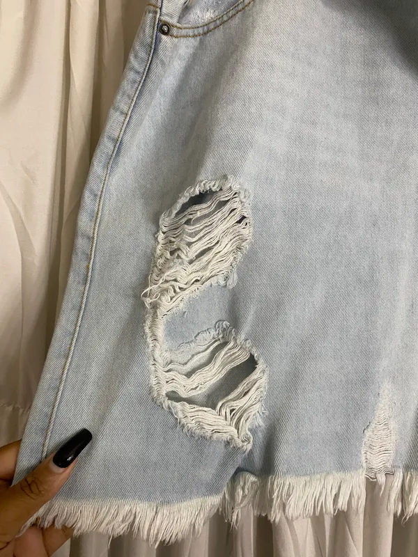 Zip-Up Denim Skirt - Image 5