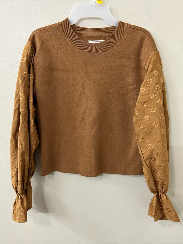 By Anthropologie Puff-Sleeve Sweater Sz XS - Image 2
