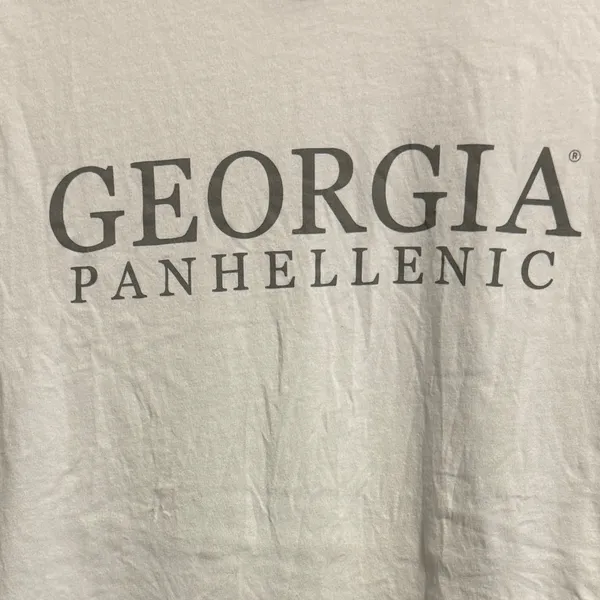 UGA University of Georgia Georgia Panhellenic Bella Canvas Tee Shirt, Medium - Image 2