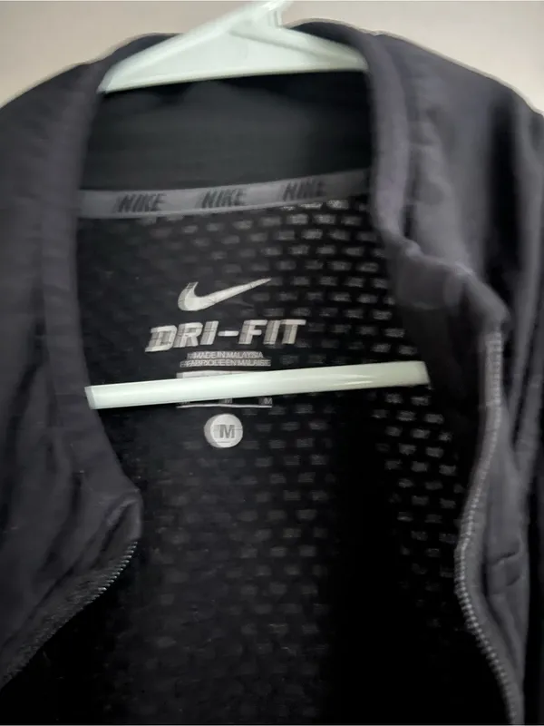 Nike Black Dri-FIT Athletic Zip Pullover - Image 2
