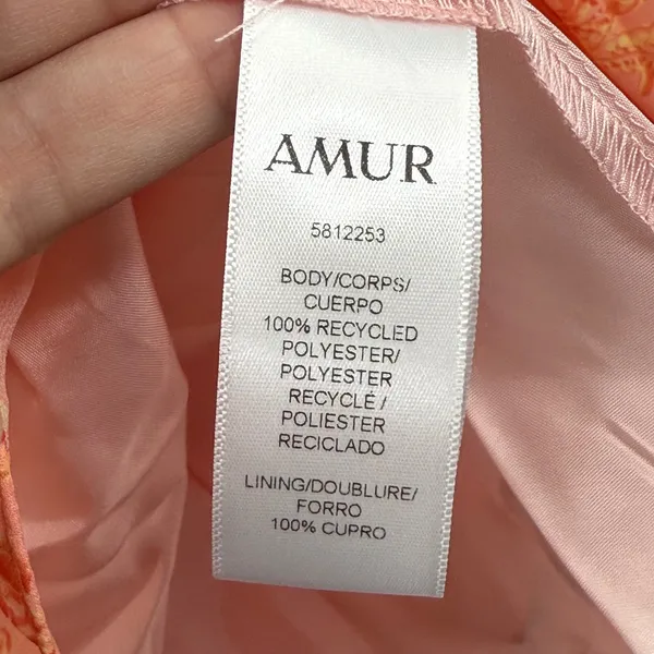 AMUR Women's Floral Pleated Maxi Dress, Sleeveless Cutout Dress - Size‎ 2 - Image 8