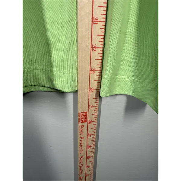 NWT Greg Norman Large Polo Shirt Womens Green Short Sleeve Stretch Golf Play Dry - Image 2