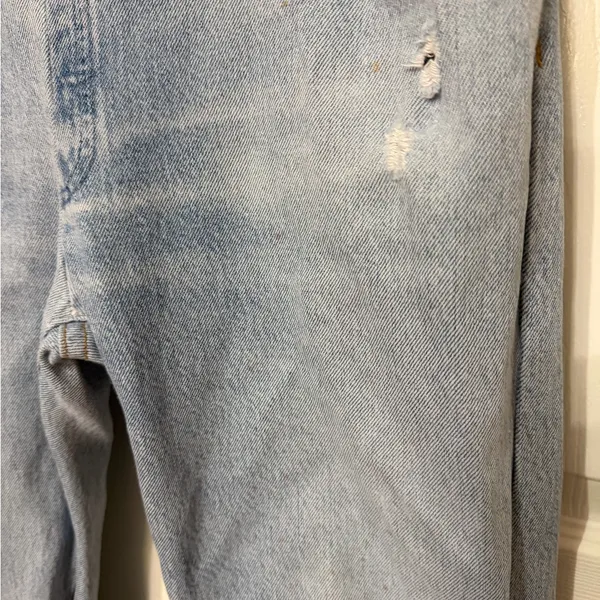 RE/DONE x LEVIS wide leg reworked jeans‎ exposed zipper size 25 - Image 4