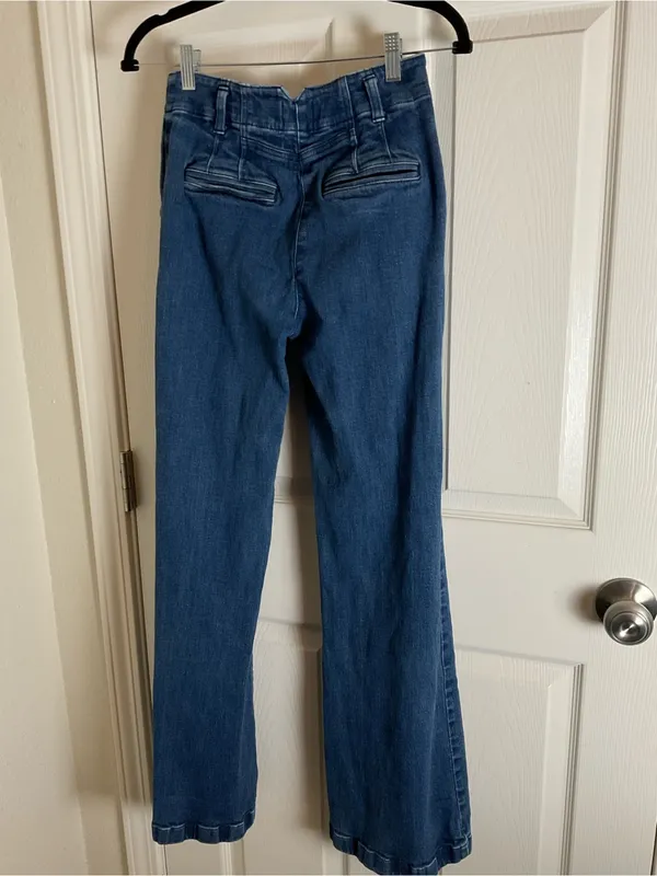 Maeve by Anthropologie Wide Leg Denim Jeans Size 25 - Image 8