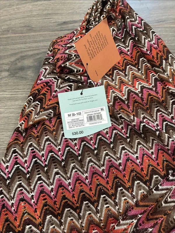 Shade & Shore Vibrant Chevron Wide Leg Pants - Image 4