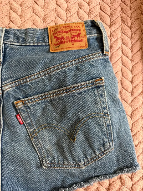 Levi’s Distressed 501 Denim Shorts - Image 6