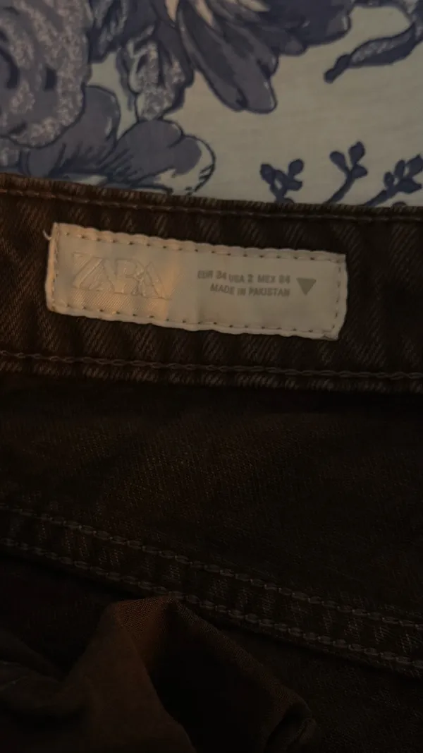 ZARA Brown Jeans Straight-Leg - Image 2
