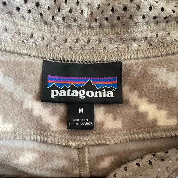 Patagonia Snap-T Fleece Pants in Bergy Bits Furry Taupe Women’s Medium - Image 4