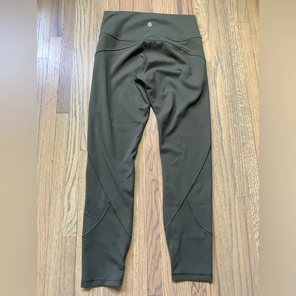 Lululemon in movement 7/8 tight dark olive green 8 - Image 6