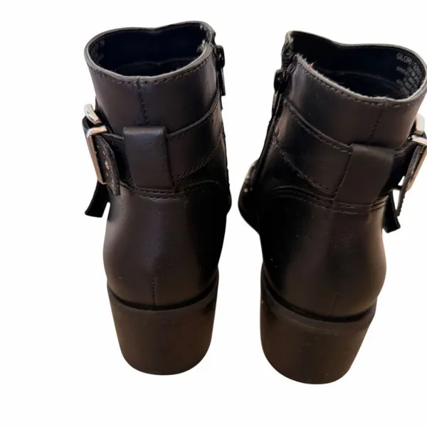 Steve Madden black studded rock leather Moto "Glori" boots women US 7M - Image 4