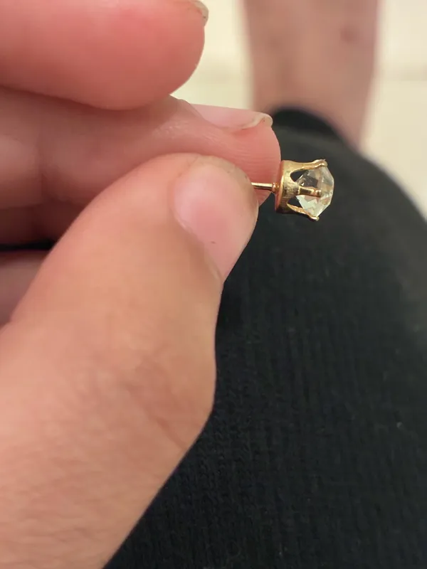 Brilliance Fine Jewelry Gold Stud Earrings - Image 4