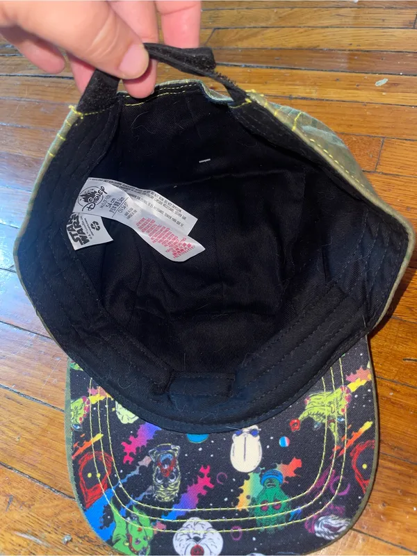 NWT Star Wars Olive Green Patterned Kids Cap wwith Colorful Logo (M/7-10) - Image 7