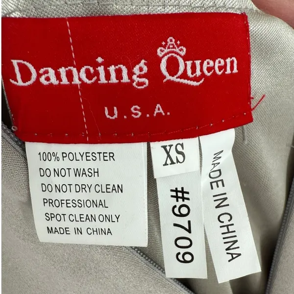 NWT Dancing Queen Sleeveless Sequin‎ Embellished Formal Long Dress Gown Size XS - Image 3
