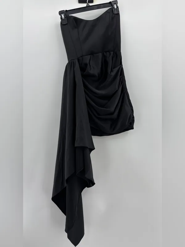 Katie May Chasing Dawn Strapless Black Mini Dress - Image 2