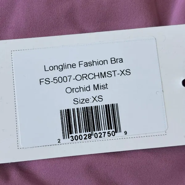 Foray Golf Sport Longline Fashion Bra Size XS Pink Purple Orchid Mist Activewear - Image 5