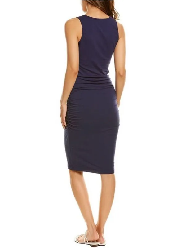 NWT Michael Stars Sonya‎ Navy Square Neck Midi Dress XS - Image 2