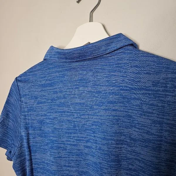 NWT Puma Shirt Golf Womens Icon Heather Polo Lapis Blue Short Sleeve Small Vneck - Image 11